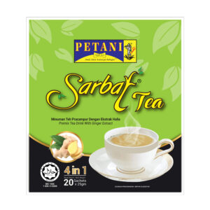 Sarbat Tea 4 in 1 PETANI, teh halia, ginger tea